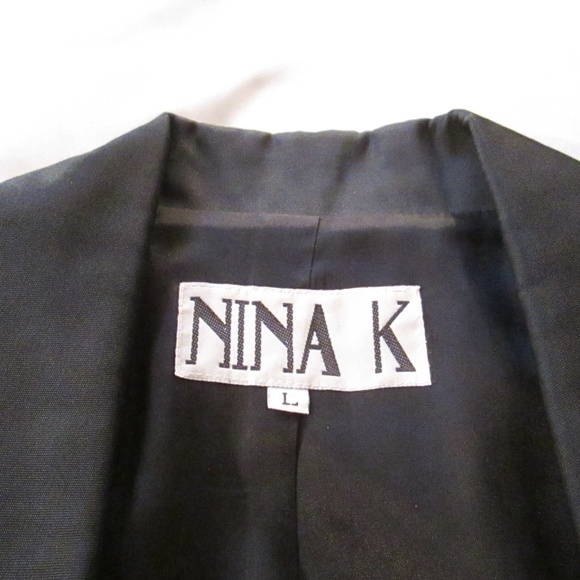 NINA K. SAGE/BLACK EMBELLISHED JACKET/BLAZER - Picture 8 of 8